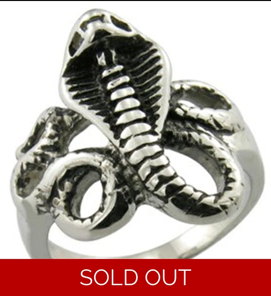 Cobra Snake Stainless Steel Ring